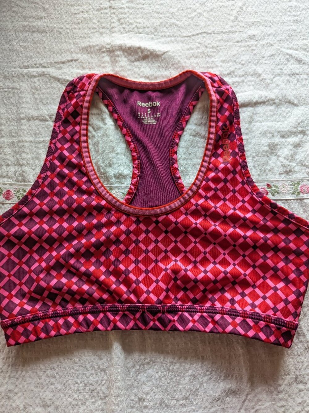Reebok PlayDry L Sports Bra Stretchs
